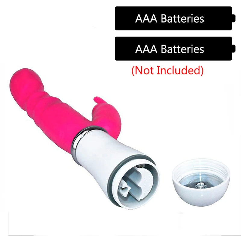 Vibrador punto G conejo a pilas