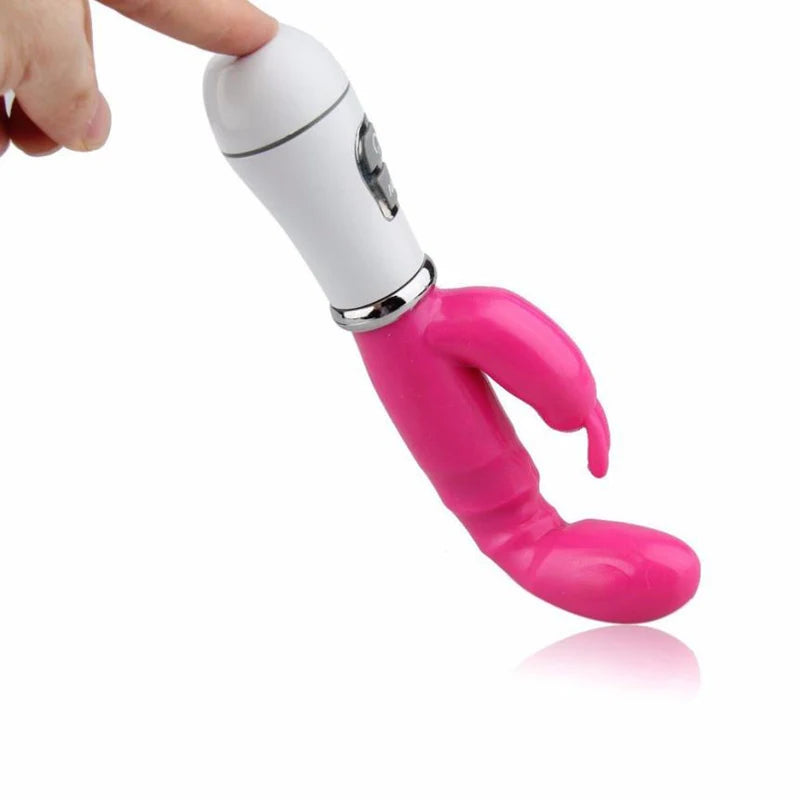 Vibrador punto G conejo a pilas