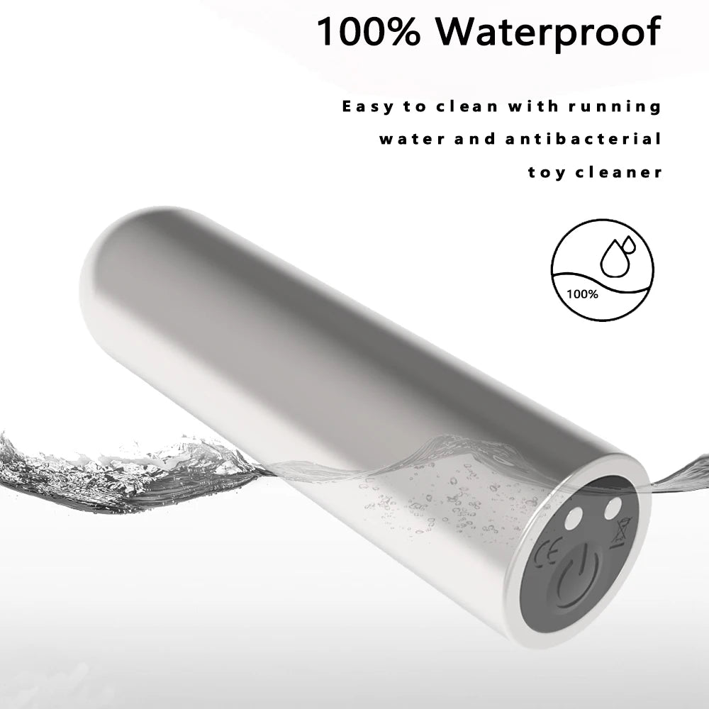 Mini vibrador bala recargable con control remoto