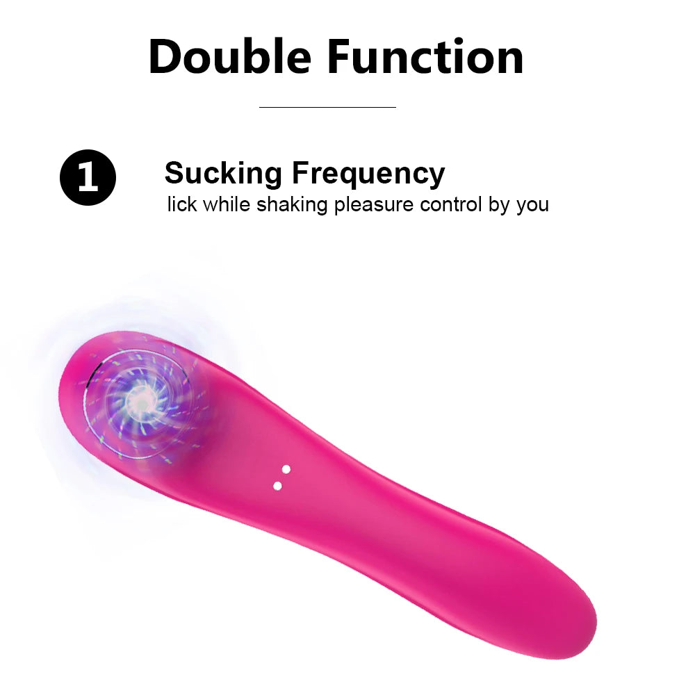 Vibrador succionador clitoris recargable