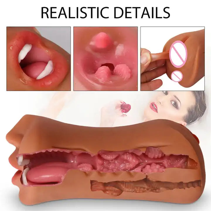 Masturbador oral vaginal anal realista