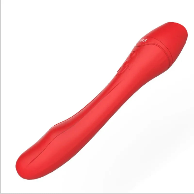 Vibrador punto G rosa con calentador