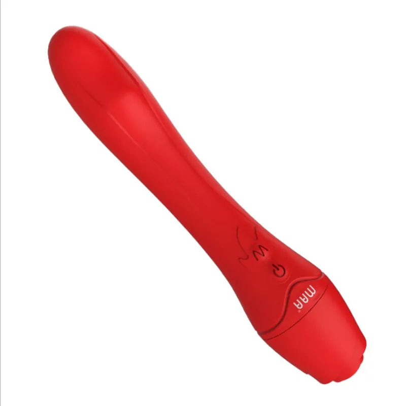 Vibrador punto G rosa con calentador
