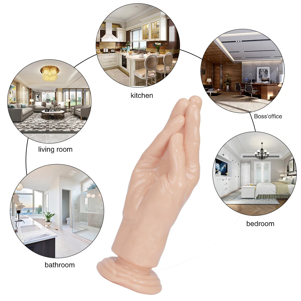 Dildo mano realista fisting / 20cms