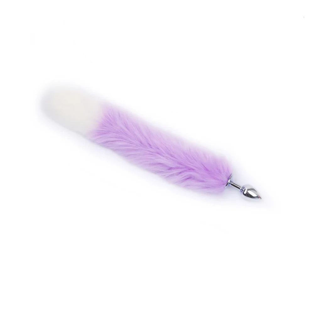 Plug anal cola de zorro metalico / Talla S,M,L