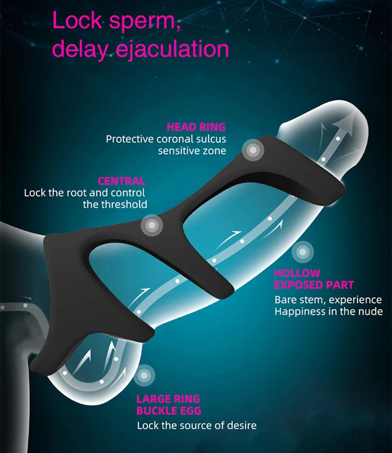 Anillo erector para pene y testiculos