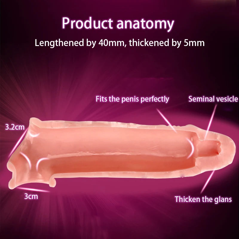 Funda de pene realista