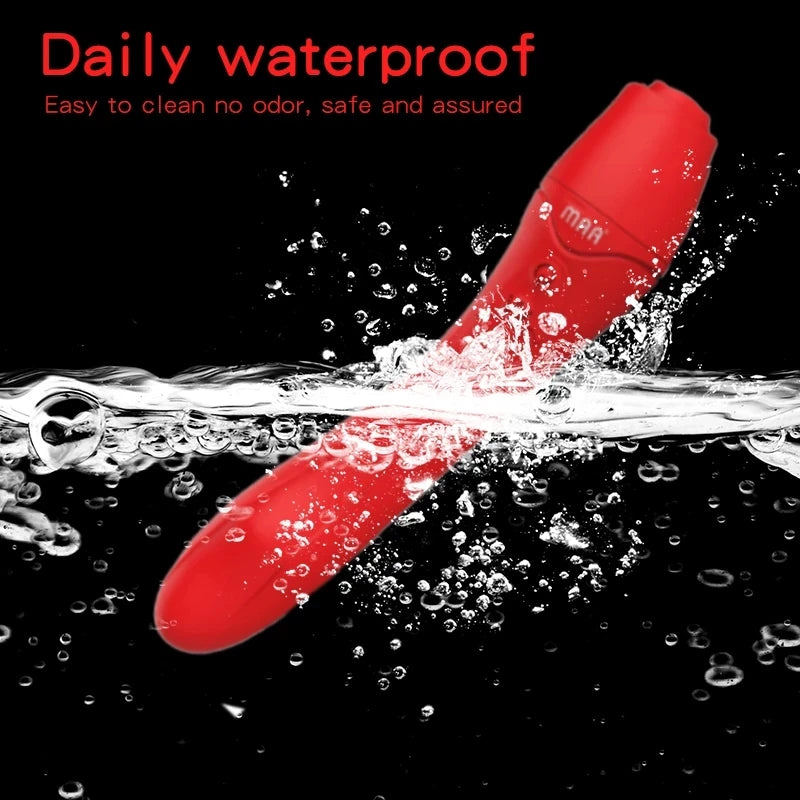 Vibrador punto G rosa con calentador