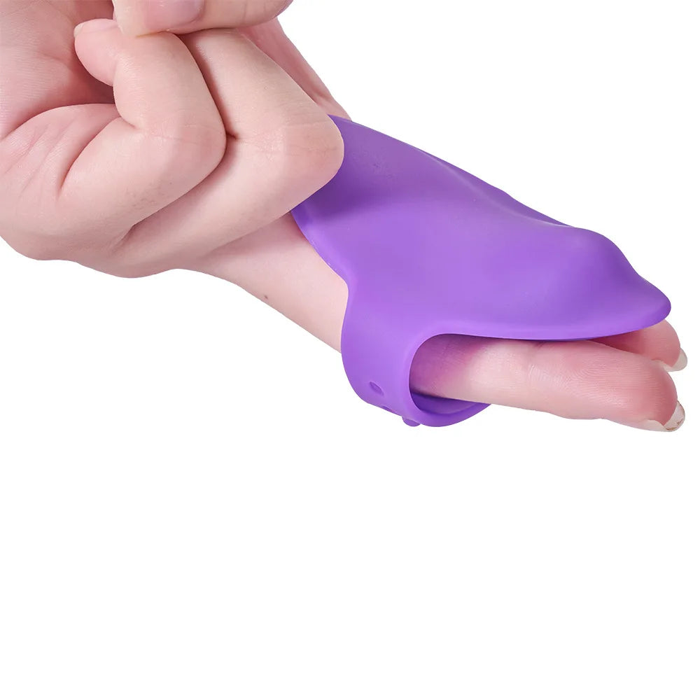 Vibrador de dedos usable con control remoto