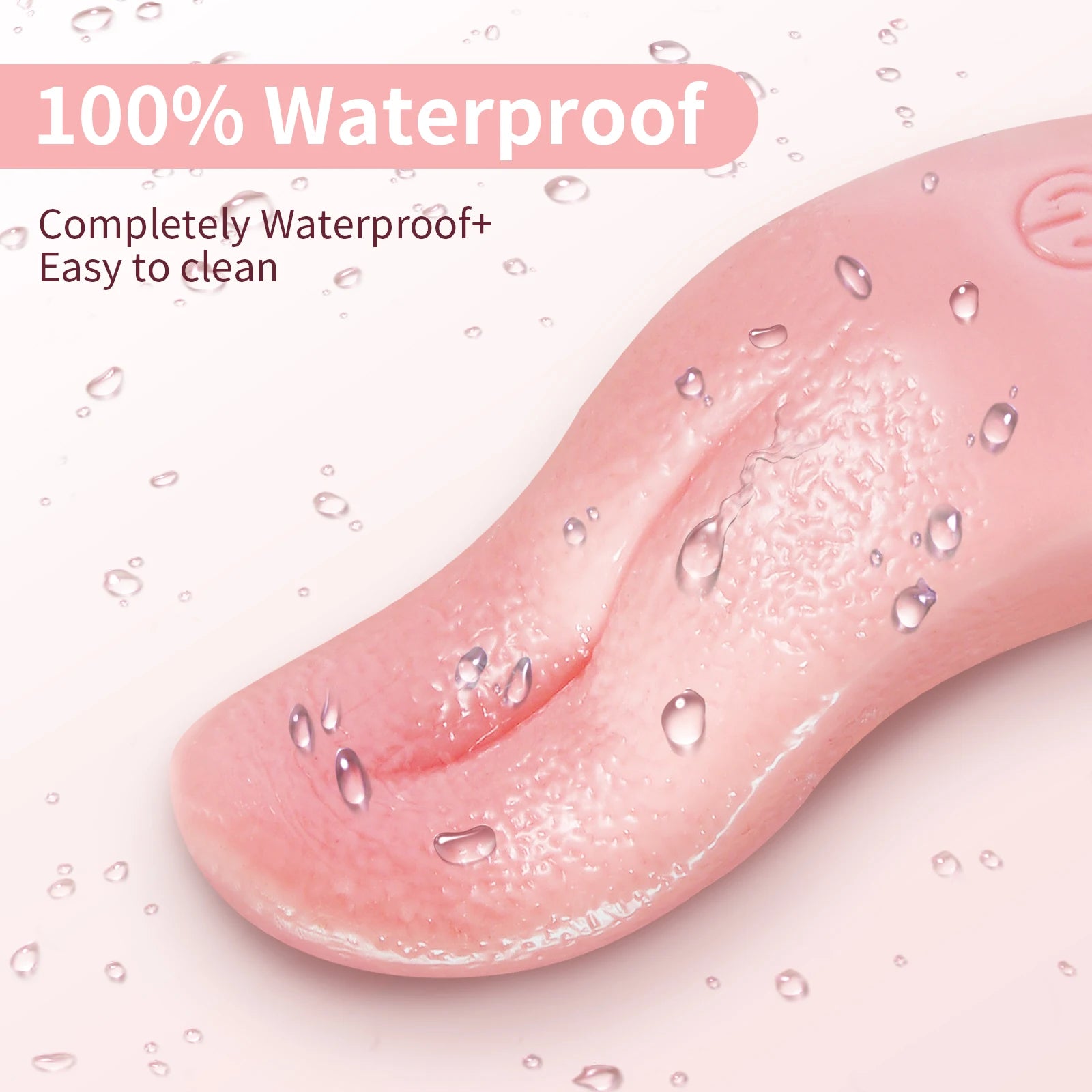 Vibrador lengua realista para punto G clitoris pezones