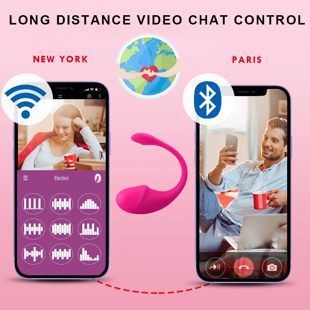 Vibrador ballena para parejas con aplicacion