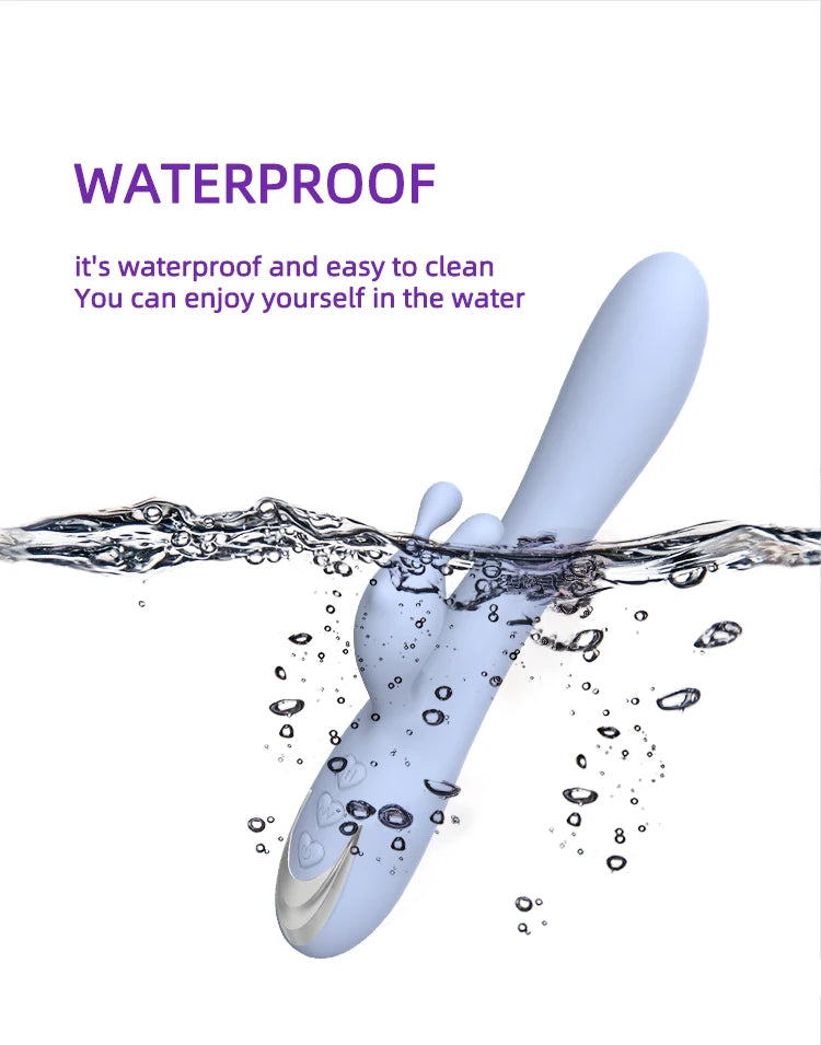 Vibrador doble punto G conejo recargable / Soft rabbit