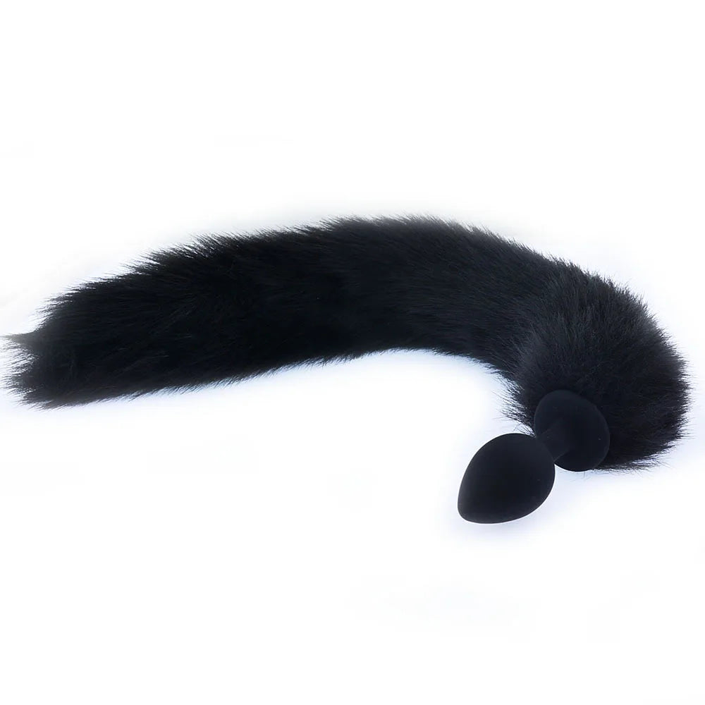 Plug anal cola de zorro silicona / Talla S,M,L