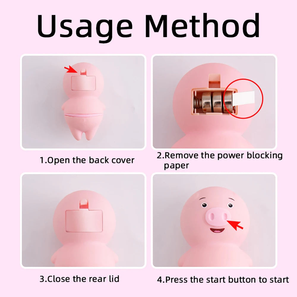 Estimulador chanchito con lengua para clitoris y pezones