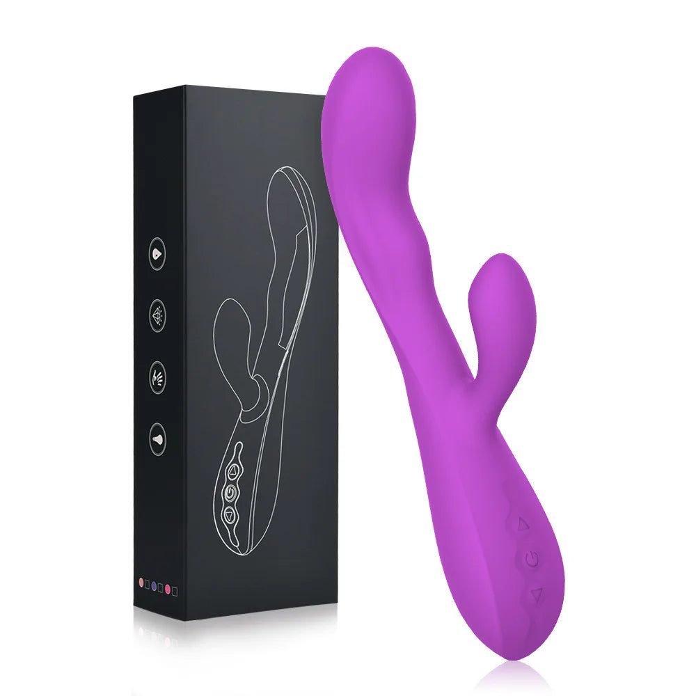 Vibrador dual con calentador
