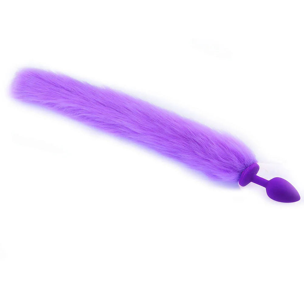 Plug anal cola de zorro silicona / Talla S,M,L