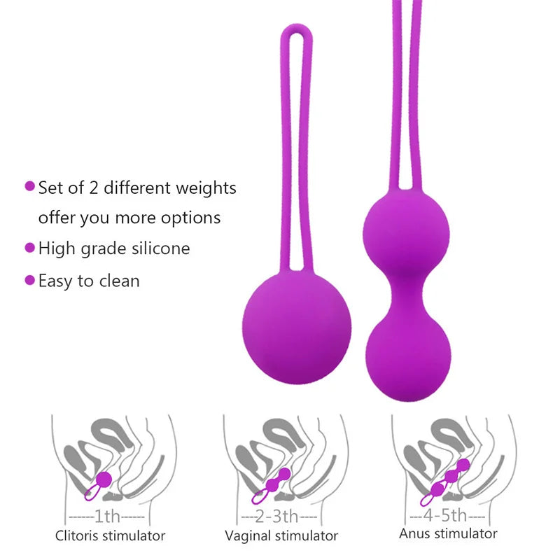 Kit 3 niveles bolas kegel Basico intermedio experto