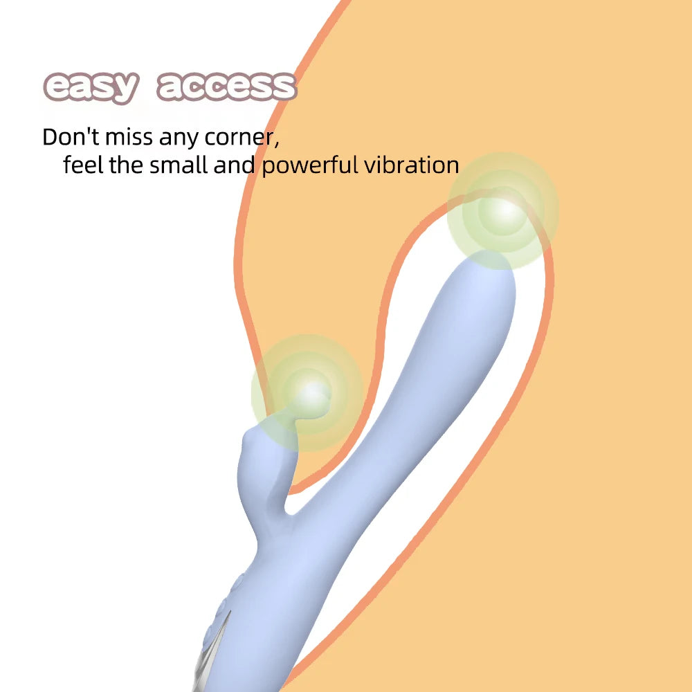 Vibrador doble punto G conejo recargable / Soft rabbit