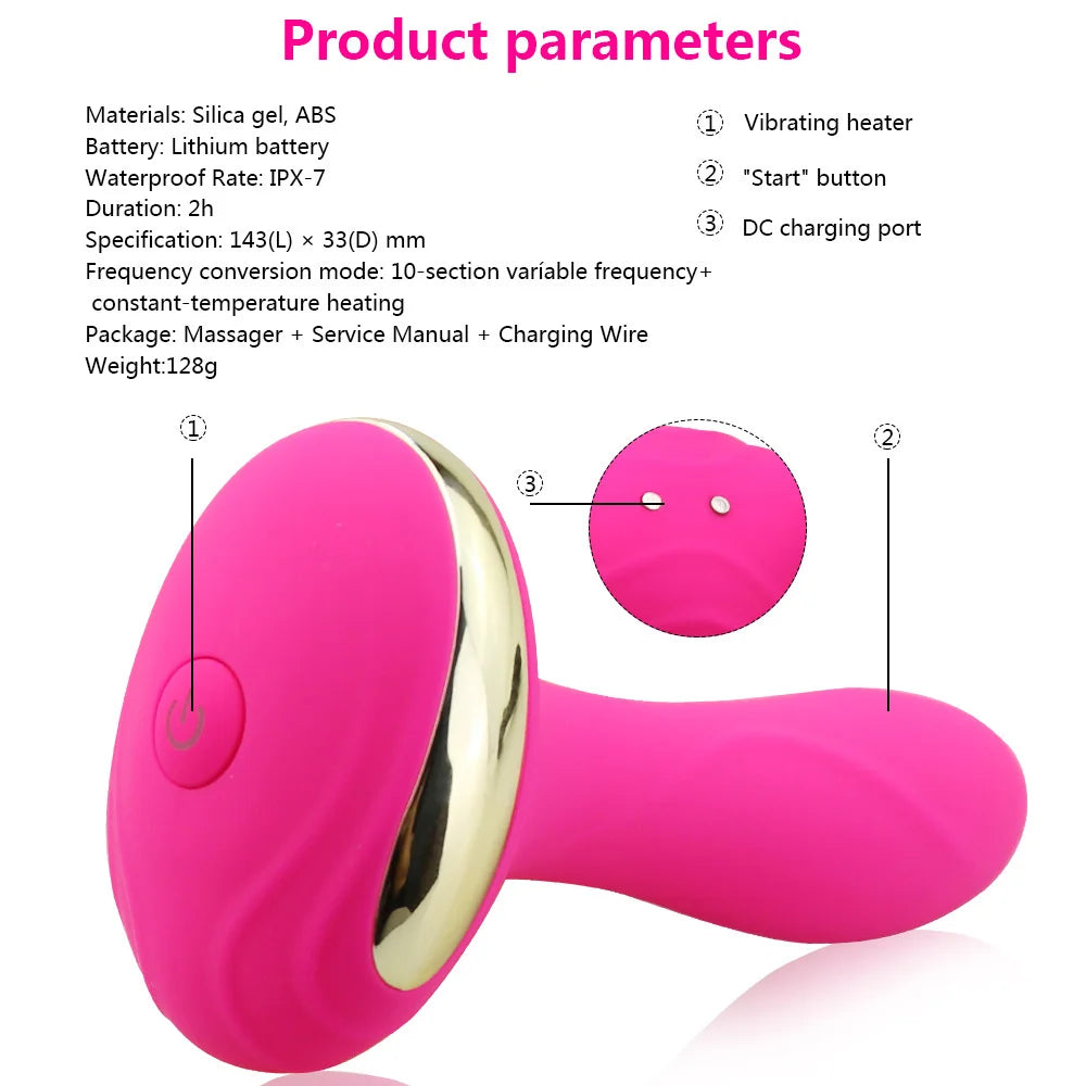 Vibrador estimulador anal flexible