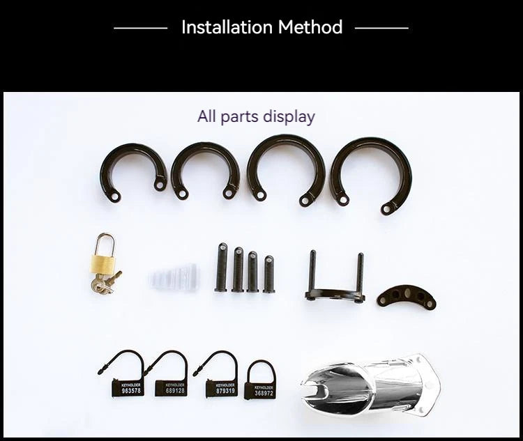 Dispositivo de castidad con llave para pene