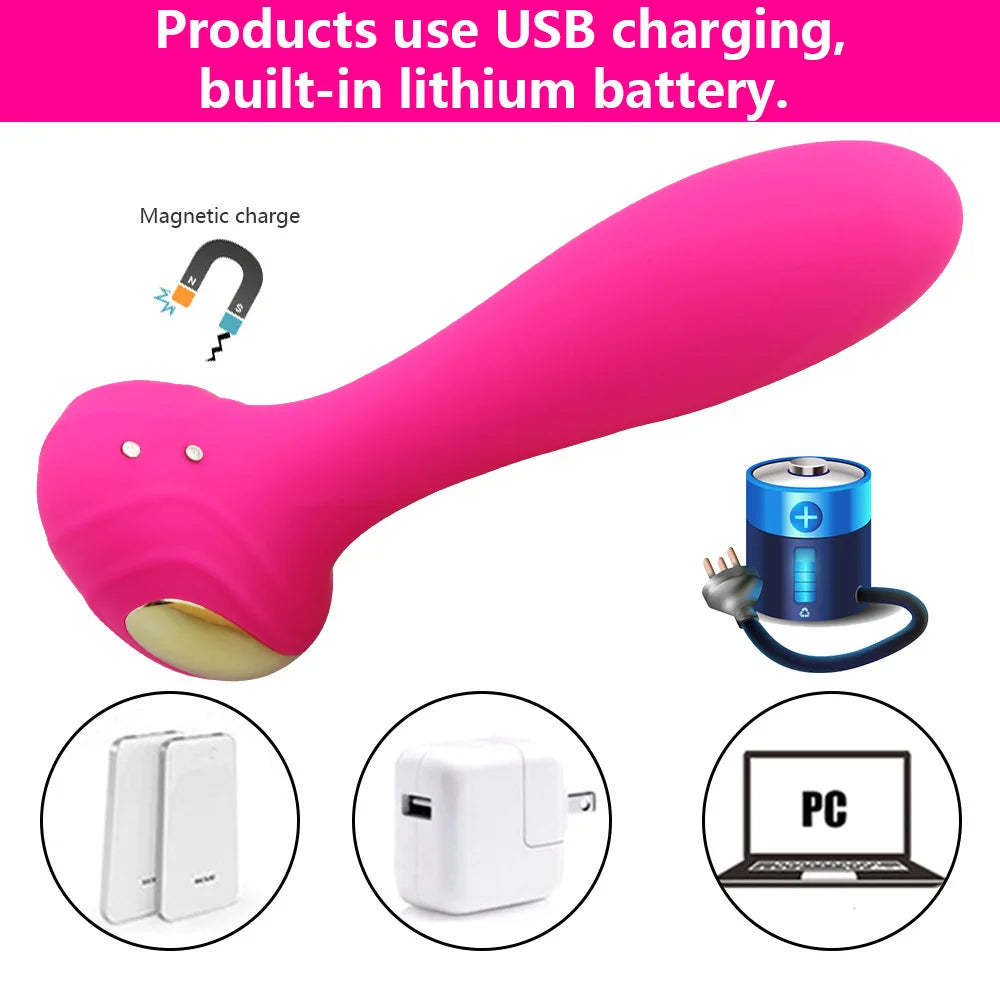 Vibrador estimulador anal flexible