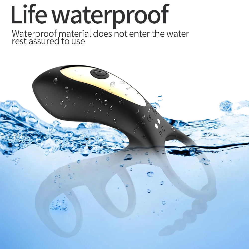 Anillo vibrador con succionador clitoris