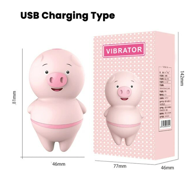 Estimulador chanchito con lengua para clitoris y pezones