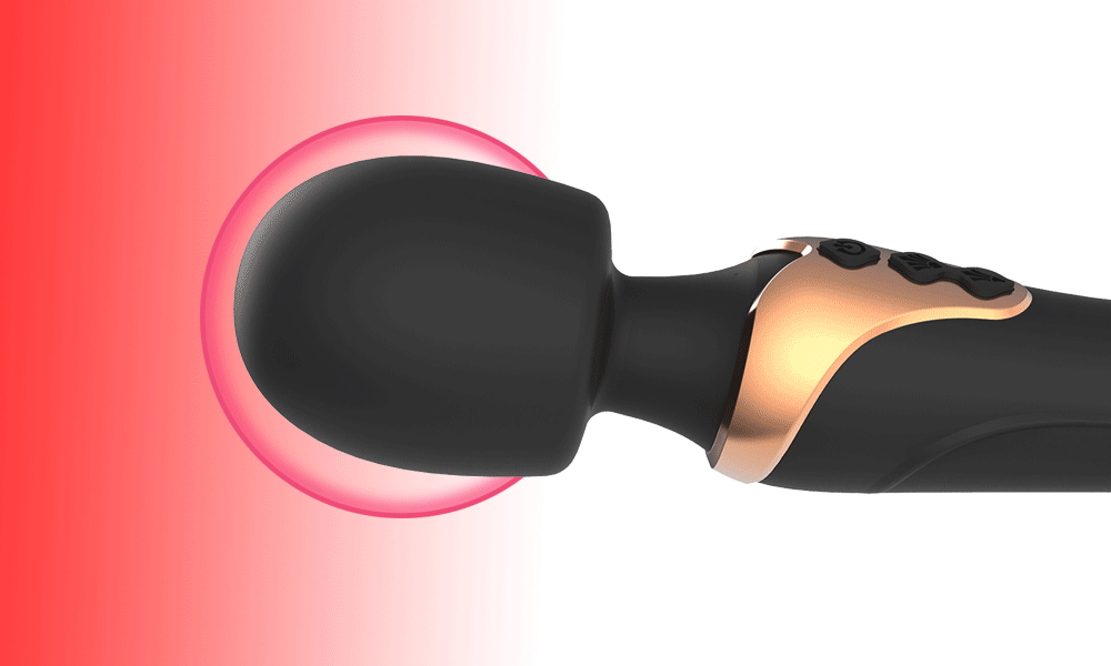 Microfono vara wand con vibrador realista