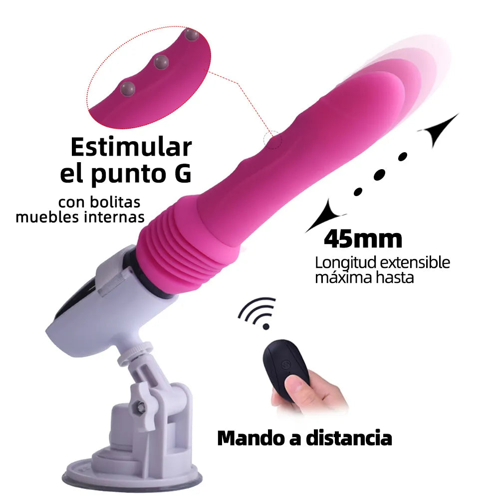 Maquina vibrador con empuje telescopico