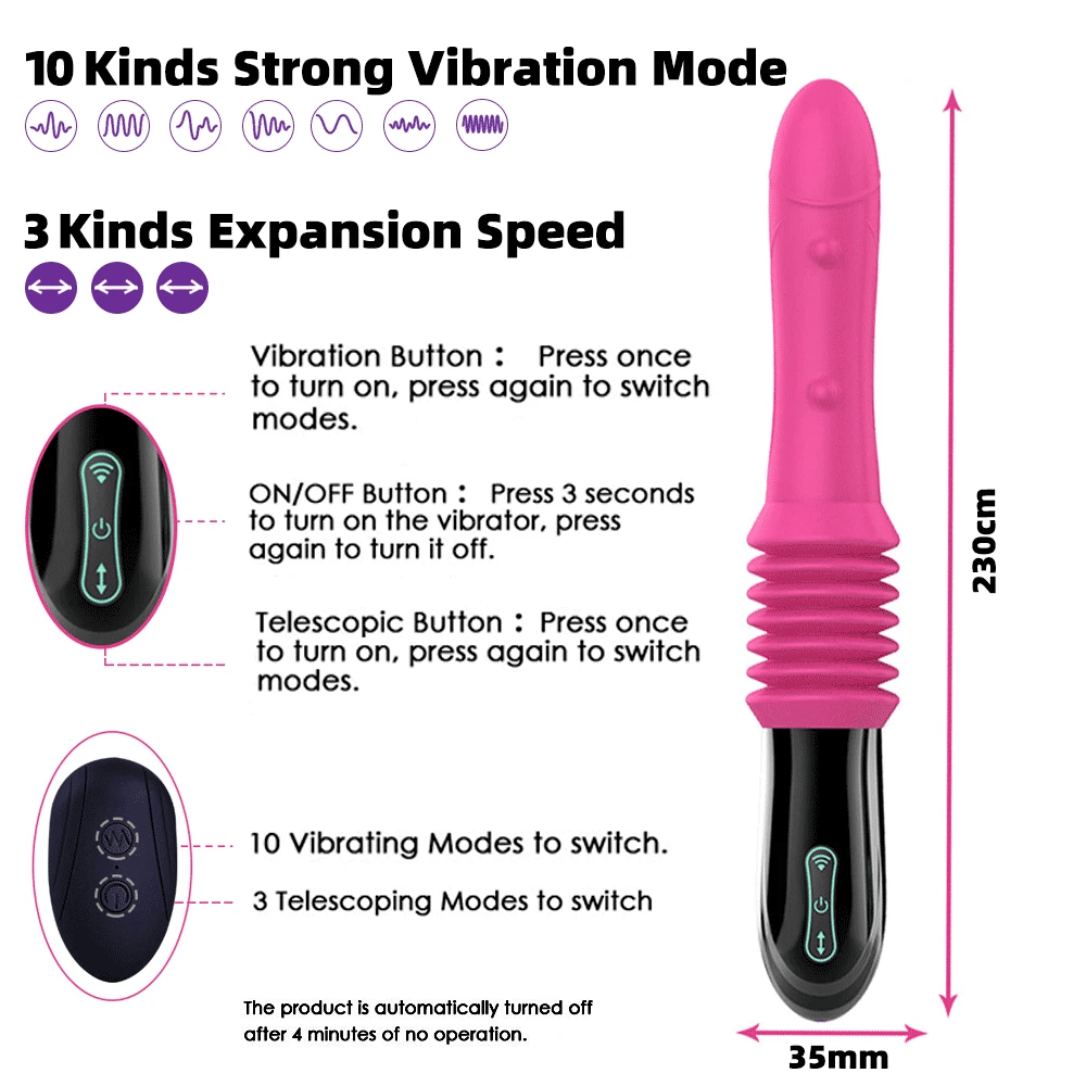 Maquina vibrador con empuje telescopico