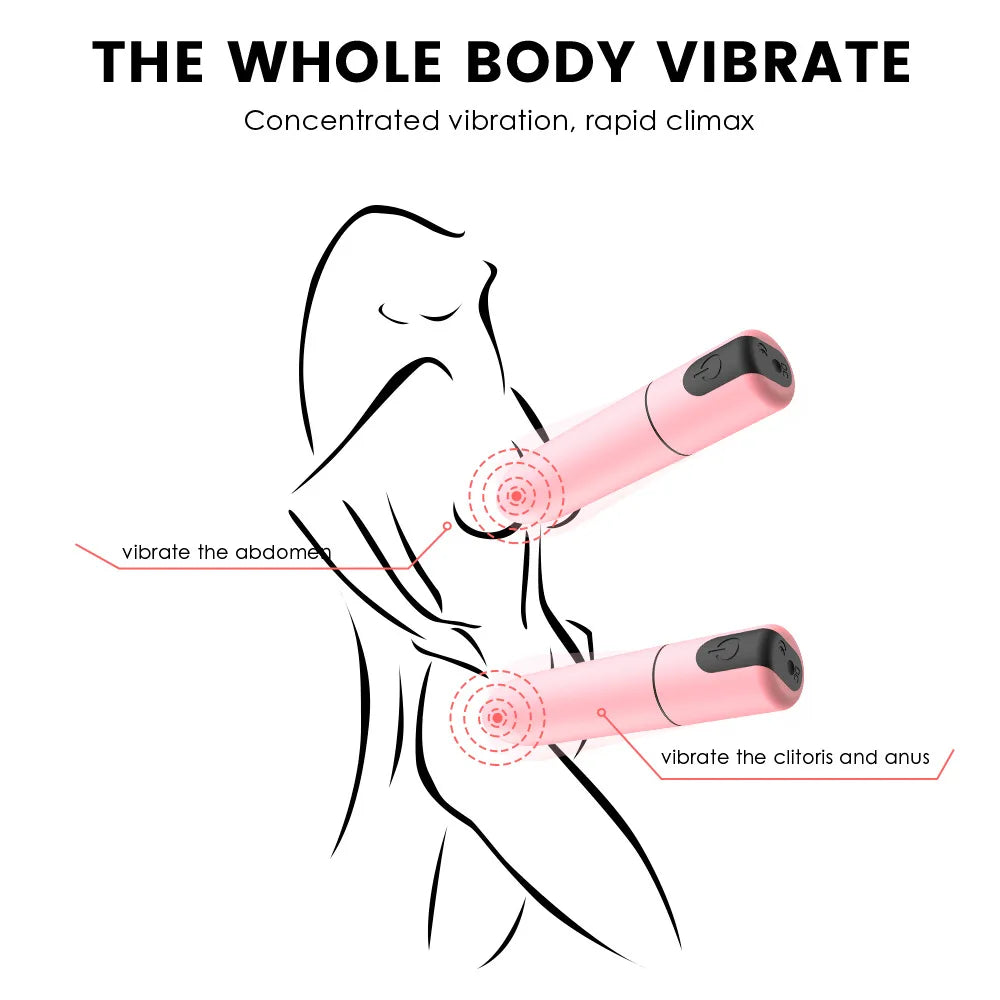 Vibrador bala recargable