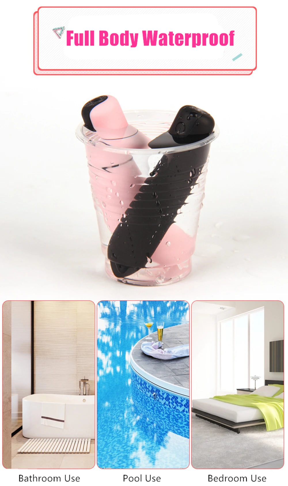 Vibrador bala recargable