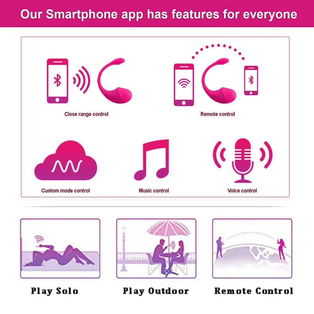 Vibrador ballena para parejas con aplicacion