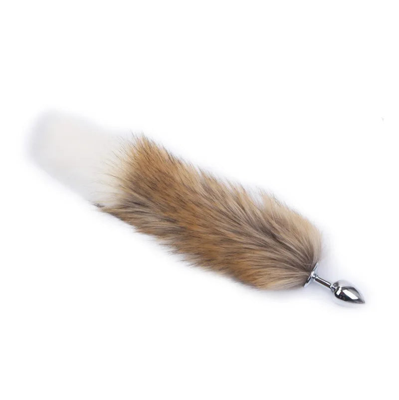 Plug anal cola de zorro metalico / Talla S,M,L