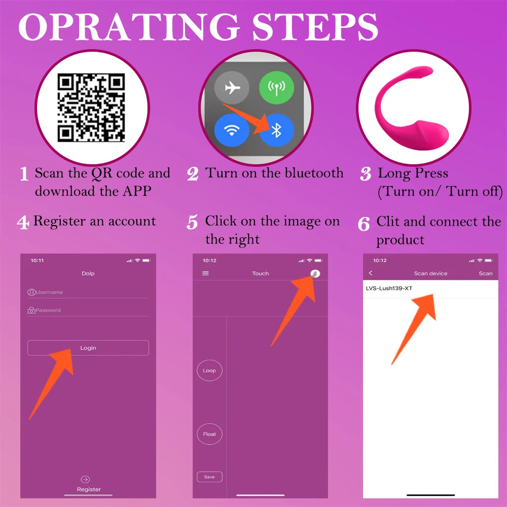 Vibrador ballena para parejas con aplicacion