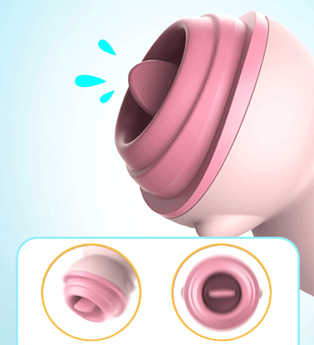 Estimulador chanchito con lengua para clitoris y pezones