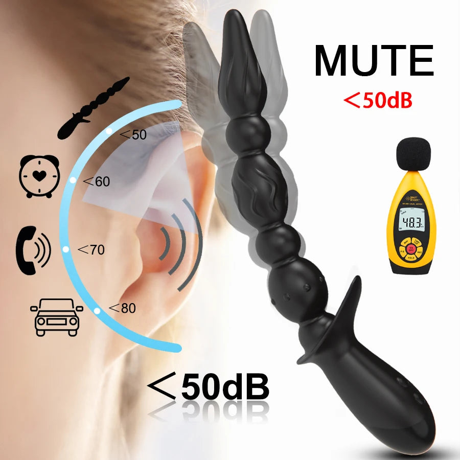 Vara estimulador anal recargable