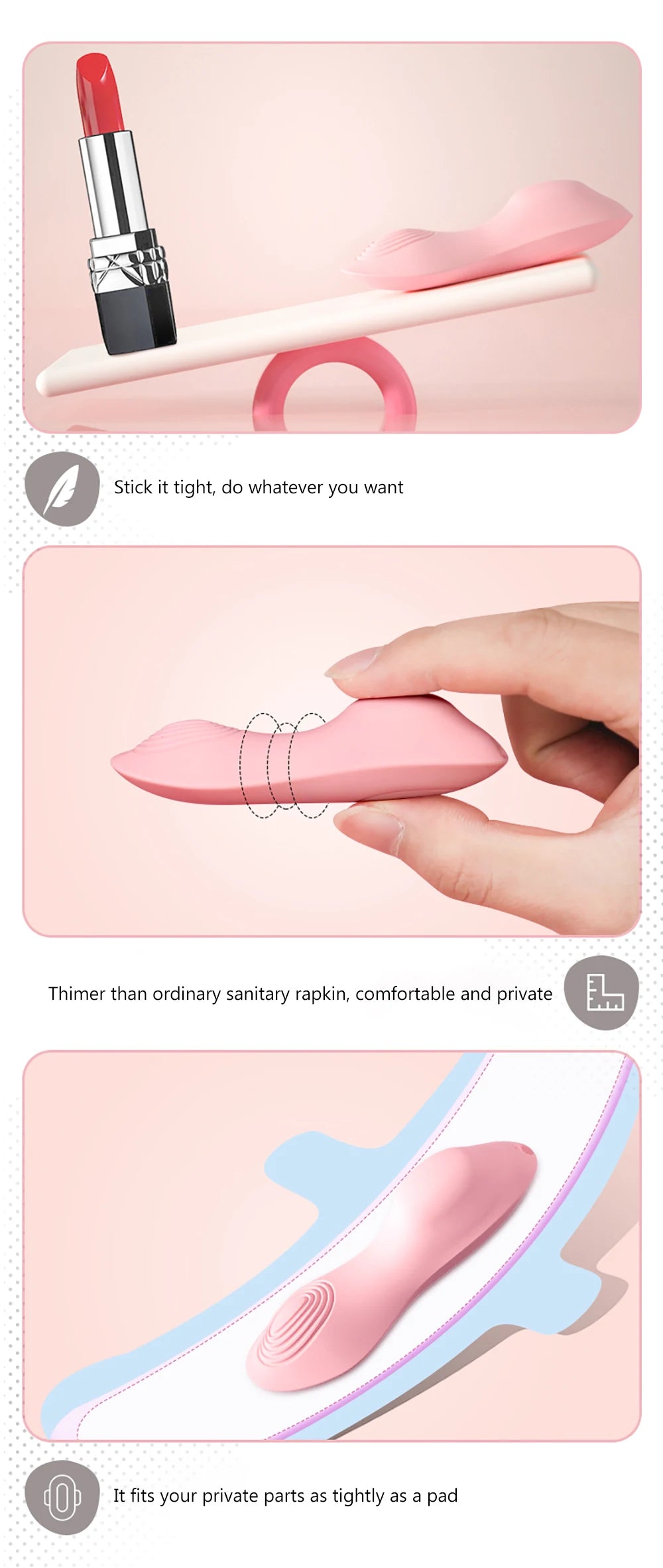 Mini vibrador punto G y clitoris con control remoto