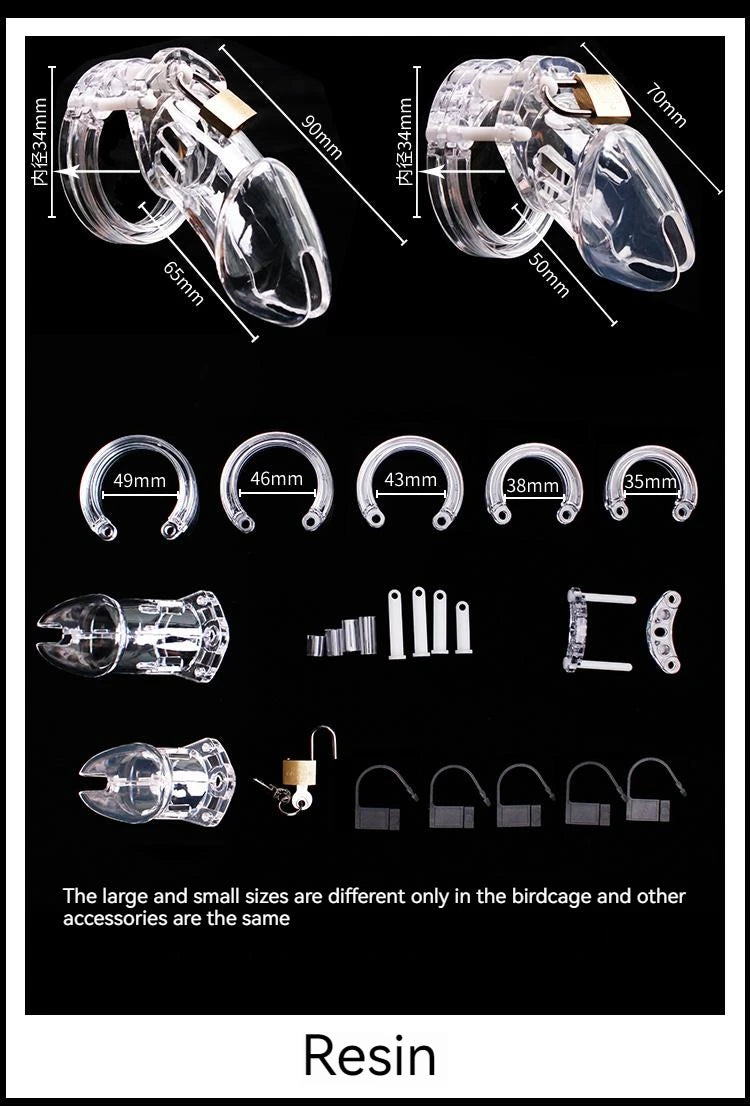 Dispositivo de castidad con llave para pene