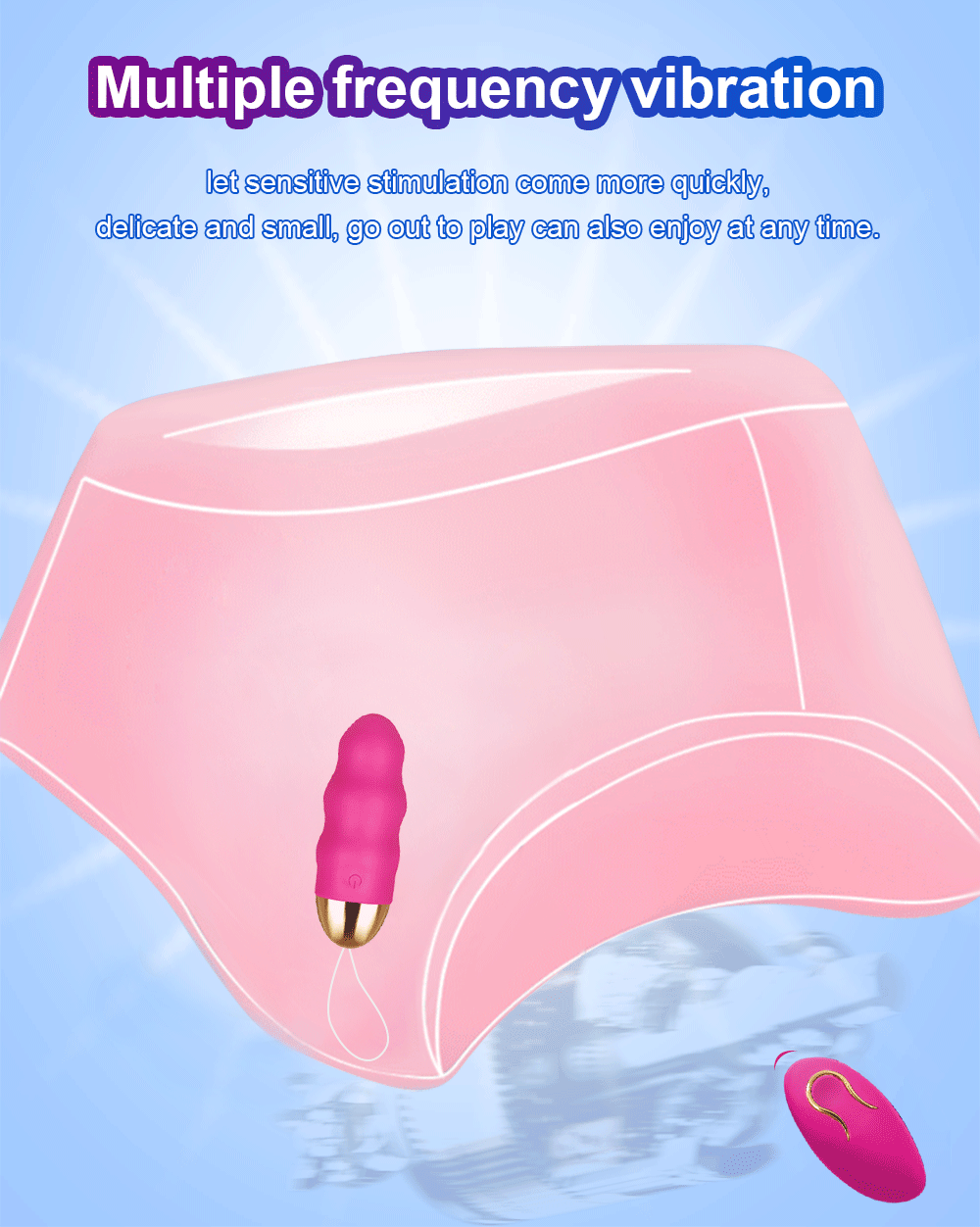 Huevo vibrador punto G con control remoto