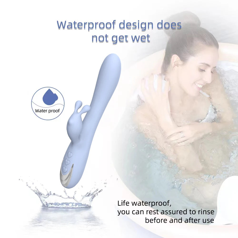 Vibrador doble punto G conejo recargable / Soft rabbit