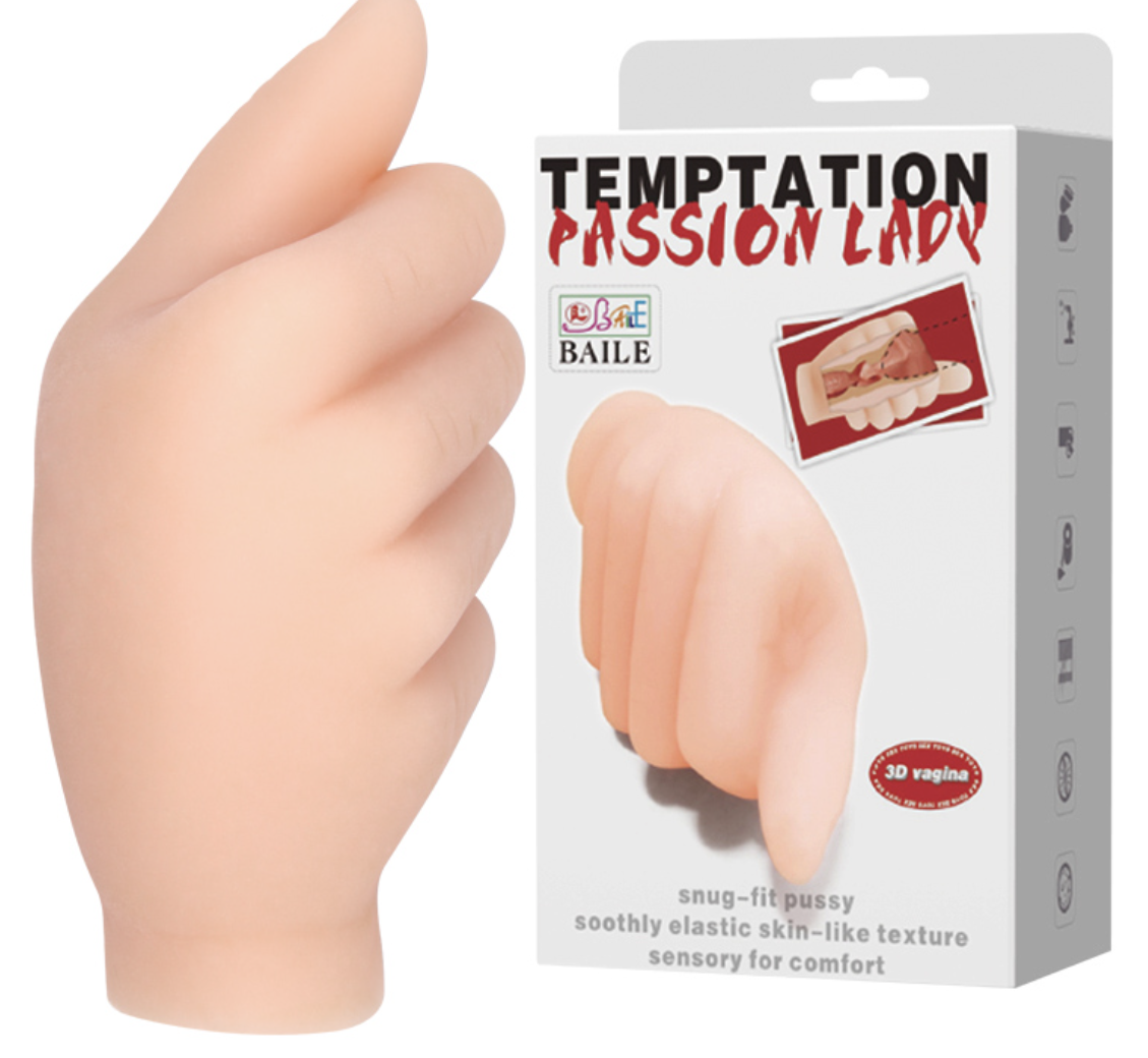 Masturbador forma de mano