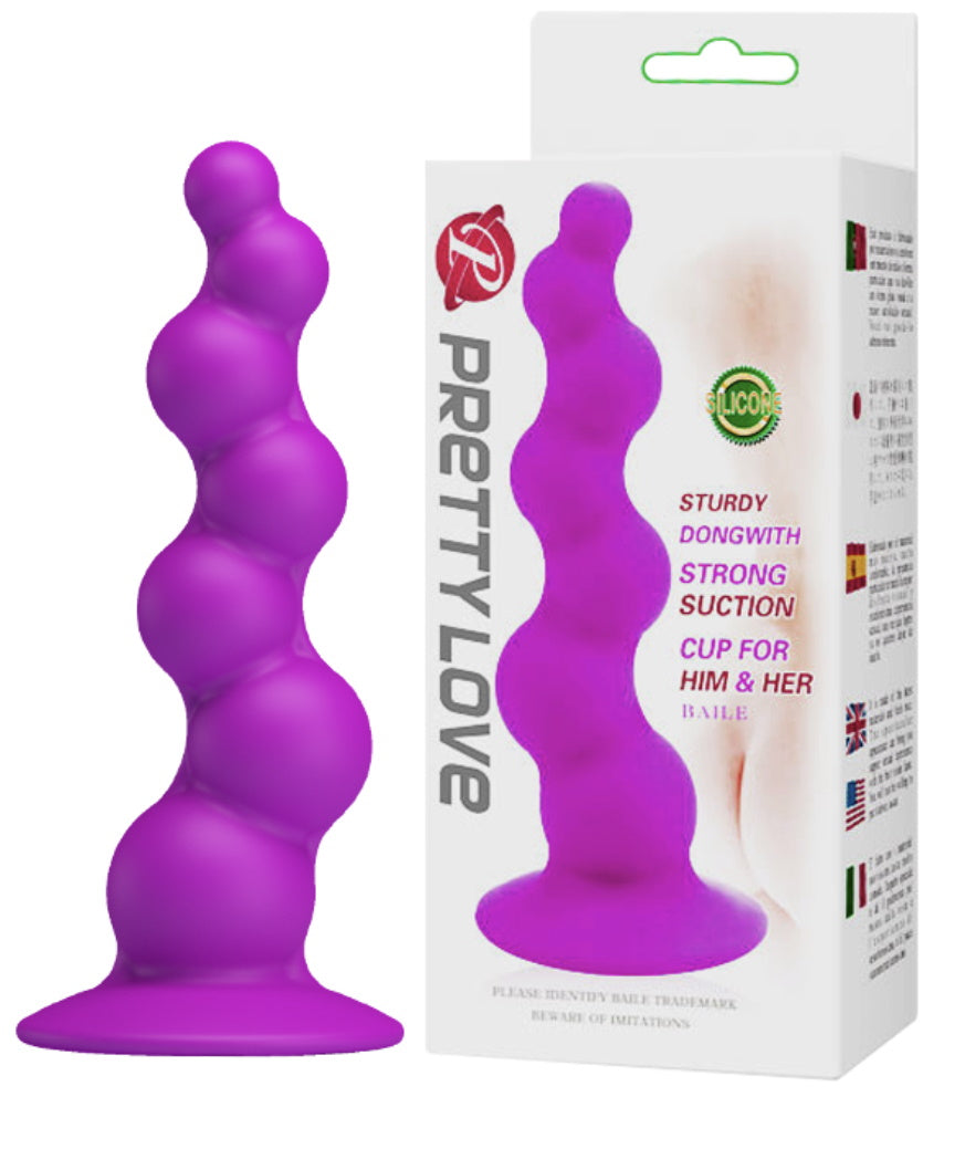 Plug anal con burbujas de silicona / 15cms