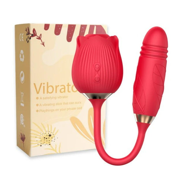 Vibrador succionador clitoris rosa