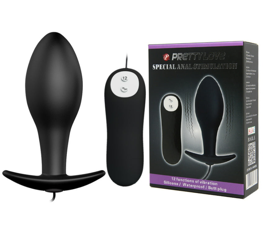 Plug anal vibrador con control