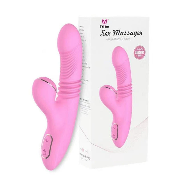 Vibrador succionador calentador con empuje