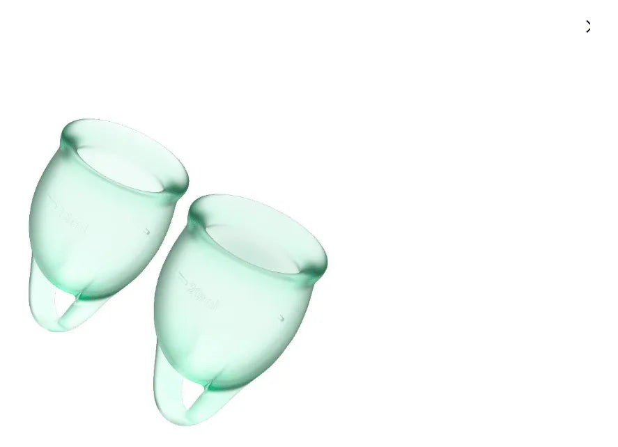 Satisfyer Feel Confident set dos copas menstrual 15 y 20 ml