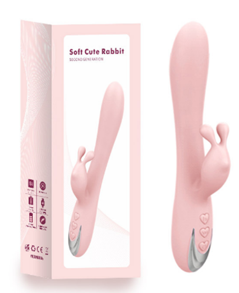 Vibrador doble punto G conejo recargable / Soft rabbit