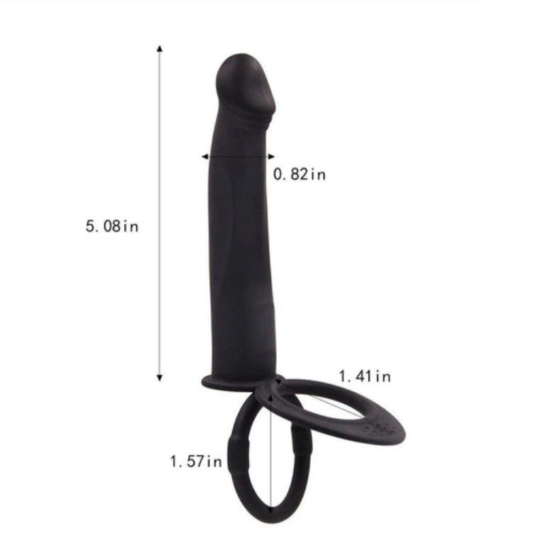 Anillo de pene vibrador doble penetracion