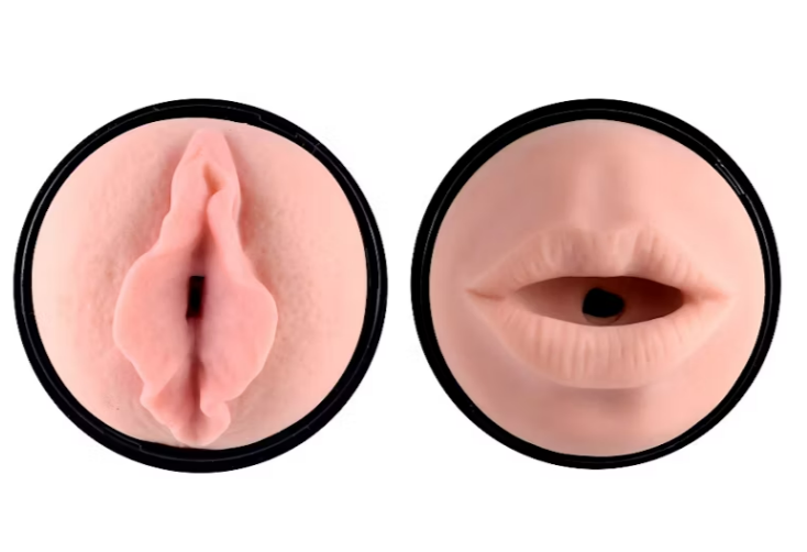 Masturbador copa doble vaginal y oral